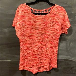 Red dressbarn latticed shirt